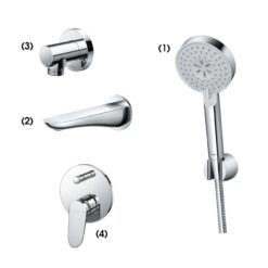 Bộ sen tắm âm tường 2 đường nước nóng lạnh TOTO TBW07009A