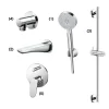 Bộ sen tắm âm tường 2 đường nước nóng lạnh TOTO TBW07009A TBG01001B 1 Bộ sen tắm âm tường 2 đường nước nóng lạnh TOTO TBW07009A TBG01001B