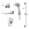 Bộ sen tắm âm tường 2 đường nước nóng lạnh TOTO TBW07012A TBG01001B 2 Bộ sen tắm âm tường 2 đường nước nóng lạnh TOTO TBW07012A TBG01001B