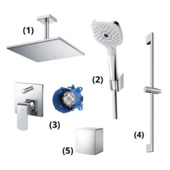 Bộ sen tắm âm tường 2 đường nước nóng lạnh TOTO TBW08003A1