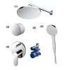 Bộ sen tắm âm tường 2 đường nước nóng lạnh TOTO TBW10000V TBW09010V 2 Bộ sen tắm âm tường 2 đường nước nóng lạnh TOTO TBW10000V TBW09010V