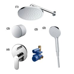 Bộ sen tắm âm tường 2 đường nước nóng lạnh TOTO TBW10000V TBW09010V