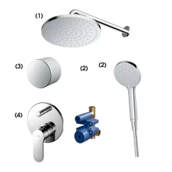 Bộ sen tắm âm tường 2 đường nước nóng lạnh TOTO TBW10000V TBW09010V