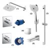 Bộ sen tắm âm tường 3 đường nước nhiệt độ TOTO TBW02004A 1 Bộ sen tắm âm tường 3 đường nước nhiệt độ TOTO TBW02004A