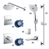 Bộ sen tắm âm tường 3 đường nước nhiệt độ TOTO TBW07001A 1 Bộ sen tắm âm tường 3 đường nước nhiệt độ TOTO TBW07001A