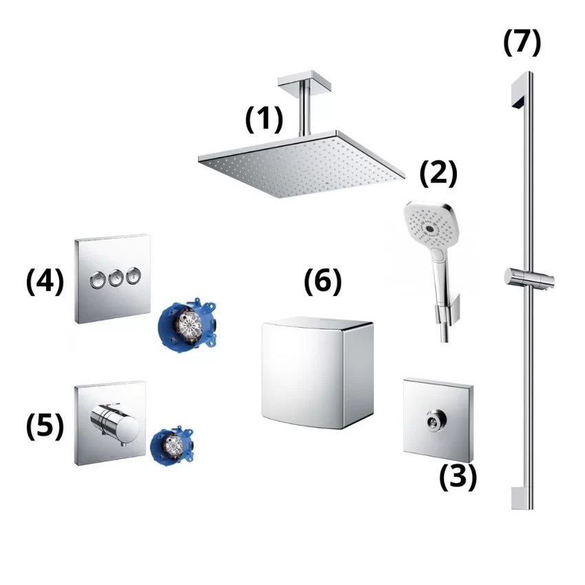 Sen tắm âm tường TOTO TBW08003A1 Bộ sen tắm TOTO TBW08003A1