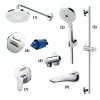 Bộ sen tắm âm tường 3 đường nước nóng lạnh TOTO TBW01003A 1 Bộ sen tắm âm tường 3 đường nước nóng lạnh TOTO TBW01003A