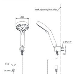 Bộ sen tắm nhiệt độ dòng GG Series TOTO TBV03427V TBW07012A (2 chế độ)