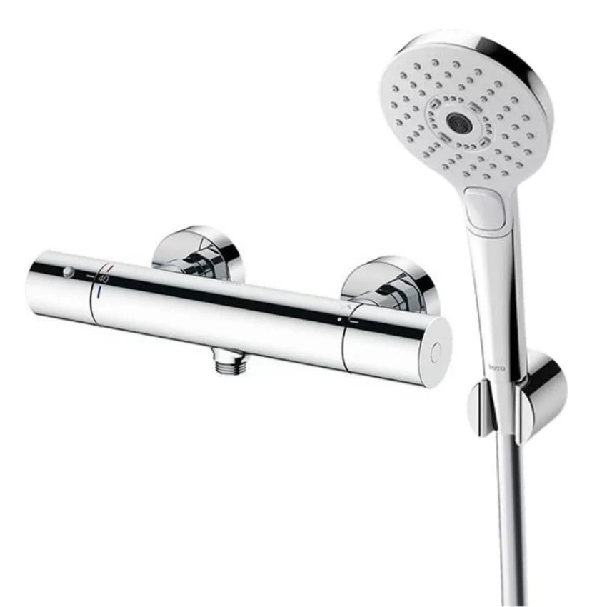 Bộ sen tắm nhiệt độ TOTO TBV01401BA TBW01010V (3 chế độ) 3 Bộ sen tắm nhiệt độ TOTO TBV01401BA TBW01010V (3 chế độ)