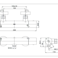 Bộ sen tắm nhiệt độ TOTO TBV01401BA TBW01035V