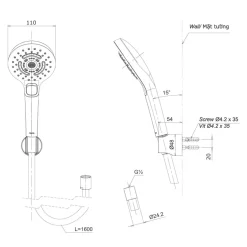 Bộ sen tắm nhiệt độ TOTO TBV01401BA TBW01035V 9 Bộ sen tắm nhiệt độ TOTO TBV01401BA TBW01035V