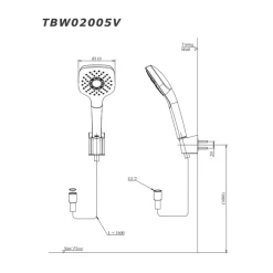 Bộ sen tắm nhiệt độ TOTO TBV01401BA TBW02005V