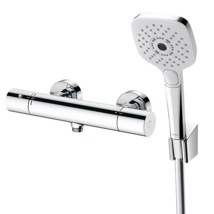 Bộ sen tắm nhiệt độ TOTO TBV01401BA TBW02006A (3 chế độ) 3 Bộ sen tắm nhiệt độ TOTO TBV01401BA TBW02006A (3 chế độ)