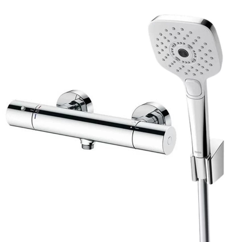 Bộ sen tắm nhiệt độ TOTO TBV01401BA TBW02006V (3 chế độ) 3 Bộ sen tắm nhiệt độ TOTO TBV01401BA TBW02006V (3 chế độ)
