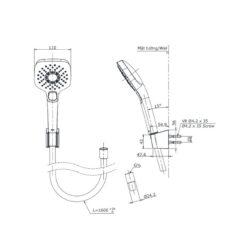 Bộ sen tắm nhiệt độ TOTO TBV01401BA TBW02006V (3 chế độ)
