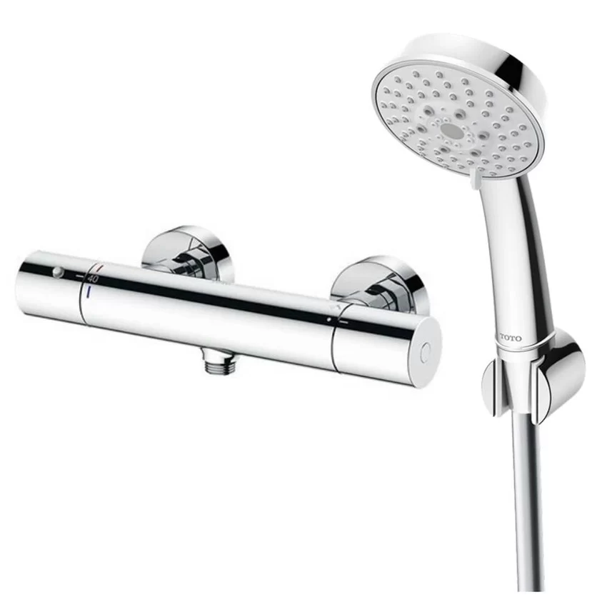 Bộ sen tắm nhiệt độ TOTO TBV01401BA TBW03002B (5 chế độ) 3 Bộ sen tắm nhiệt độ TOTO TBV01401BA TBW03002B (5 chế độ)