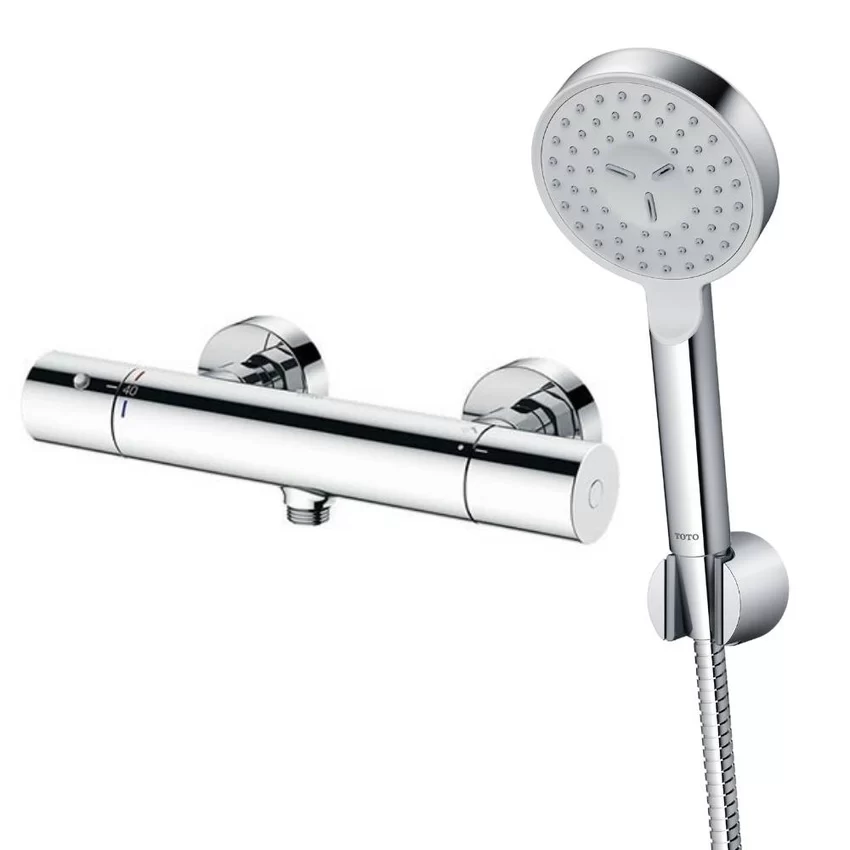 Bộ sen tắm nhiệt độ TOTO TBV01401BA TBW07008A 3 Bộ sen tắm nhiệt độ TOTO TBV01401BA TBW07008A