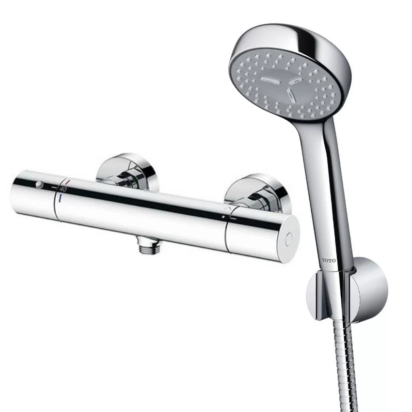 Bộ sen tắm nhiệt độ TOTO TBV01401BA TBW07011A 3 Bộ sen tắm nhiệt độ TOTO TBV01401BA TBW07011A