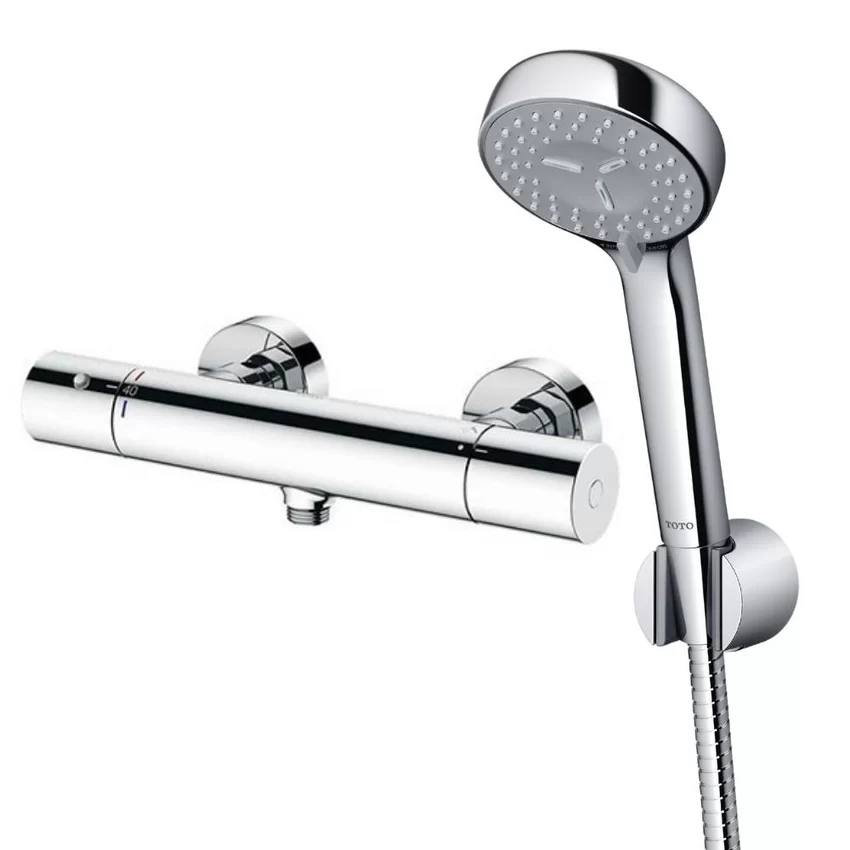 Bộ sen tắm nhiệt độ TOTO TBV01401BA TBW07012A (2 chế độ) 3 Bộ sen tắm nhiệt độ TOTO TBV01401BA TBW07012A (2 chế độ)
