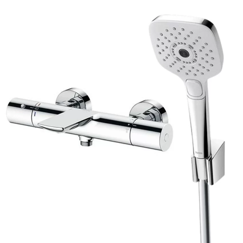 Bộ sen tắm nhiệt độ TOTO TBV01402BA TBW02006A (3 chế độ) 3 Bộ sen tắm nhiệt độ TOTO TBV01402BA TBW02006A (3 chế độ)