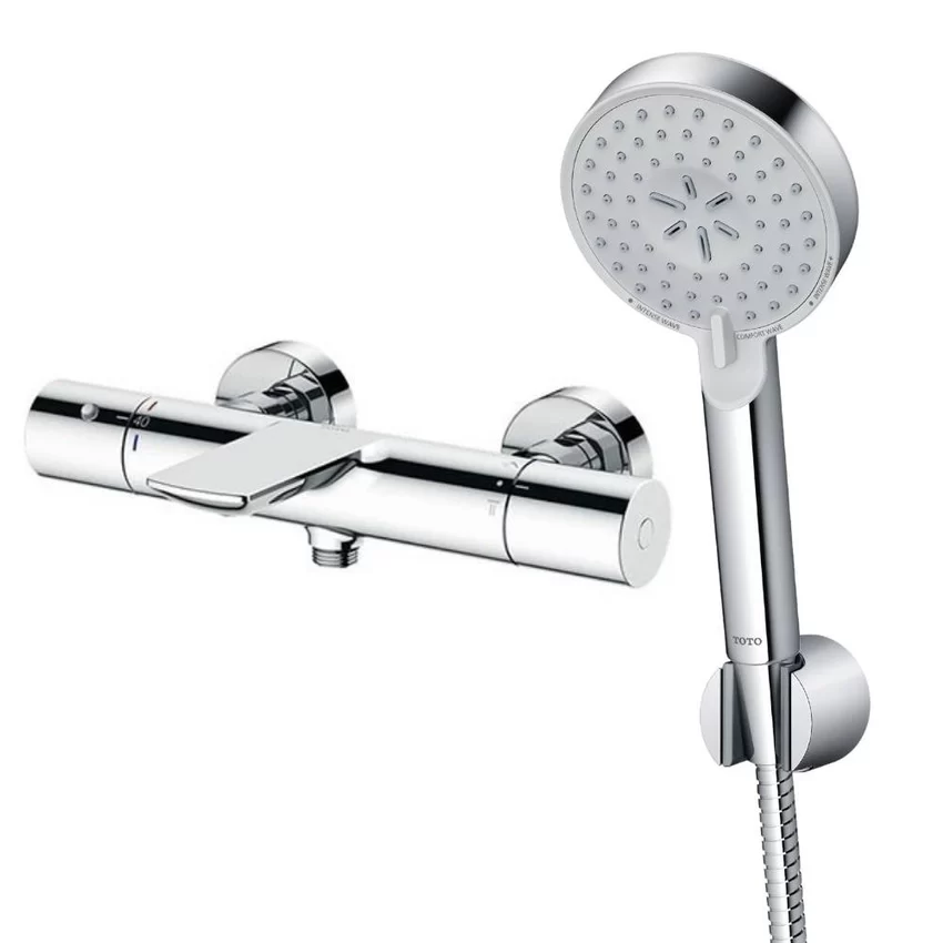 Bộ sen tắm nhiệt độ TOTO TBV01402BA TBW07009A (3 chế độ) 3 Bộ sen tắm nhiệt độ TOTO TBV01402BA TBW07009A (3 chế độ)