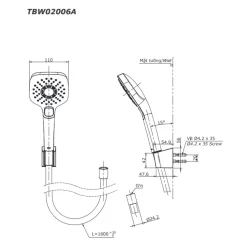 Bộ sen tắm nhiệt độ TOTO TBV03427V TBW02006A (3 chế độ) 17 Bộ sen tắm nhiệt độ TOTO TBV03427V TBW02006A (3 chế độ)
