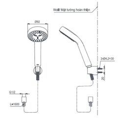 Bộ sen tắm nhiệt độ TOTO TBV10400V TBW07011A