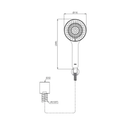 Bộ sen tắm nóng lạnh TOTO TBG01302VA TBW09010V (3 chế độ) 11 Bộ sen tắm nóng lạnh TOTO TBG01302VA TBW09010V (3 chế độ)