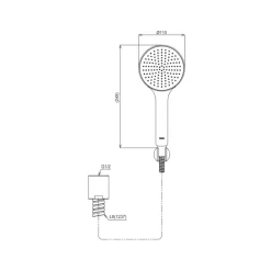 Bộ sen tắm nóng lạnh TOTO TBG04302VA TBW09000V 11 Bộ sen tắm nóng lạnh TOTO TBG04302VA TBW09000V
