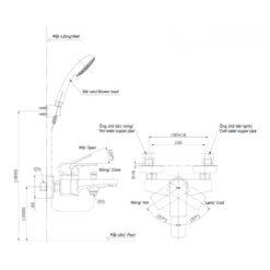 Bộ sen tắm nóng lạnh TOTO TBG07302VA DGH104ZR