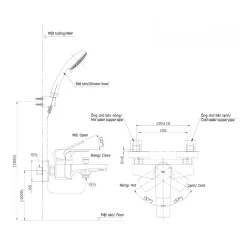 Bộ sen tắm nóng lạnh TOTO TBG07302VA DGH104ZR 9 Bộ sen tắm nóng lạnh TOTO TBG07302VA DGH104ZR