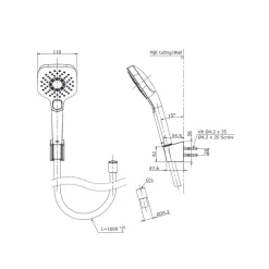 Bộ sen tắm nóng lạnh TOTO TBS01302V TBW02006V (3 chế độ) 11 Bộ sen tắm nóng lạnh TOTO TBS01302V TBW02006V (3 chế độ)
