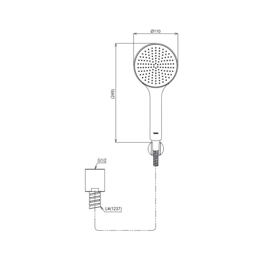 Bộ sen tắm nóng lạnh TOTO TBS01302V TBW09000V 7 Bộ sen tắm nóng lạnh TOTO TBS01302V TBW09000V