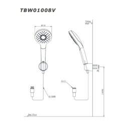 Bộ sen tắm nóng lạnh TOTO TBS04302V TBW01008V