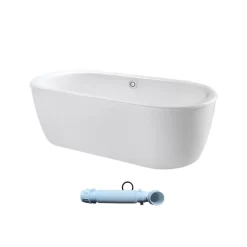 Bồn tắm đặt sàn TOTO FBYN1716CPTE#W TVBF412 gang tráng men 1m7 gồm ống thải