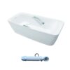 Bồn tắm đặt sàn TOTO PJY1724WHPWEN#GW TVBF412 GALALATO 1m7 tay vịn gồm ống thải