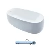 Bồn tắm đặt sàn TOTO PJY1744PWEN#GW TVBF412 GALALATO 1m7 gồm ống thải 1 Bồn tắm đặt sàn TOTO PJY1744PWEN#GW TVBF412 GALALATO 1m7 gồm ống thải