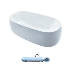 Bồn tắm đặt sàn TOTO PJY1744PWEN#GW TVBF412 GALALATO 1m7 gồm ống thải