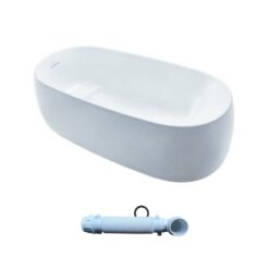 Bồn tắm đặt sàn TOTO PJY1744WPWEN#MW TVBF412 GALALATO 1m7 gồm ống thải