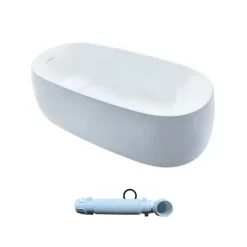 Bồn tắm đặt sàn TOTO PJY1744WPWEN#MW TVBF412 GALALATO 1m7 gồm ống thải