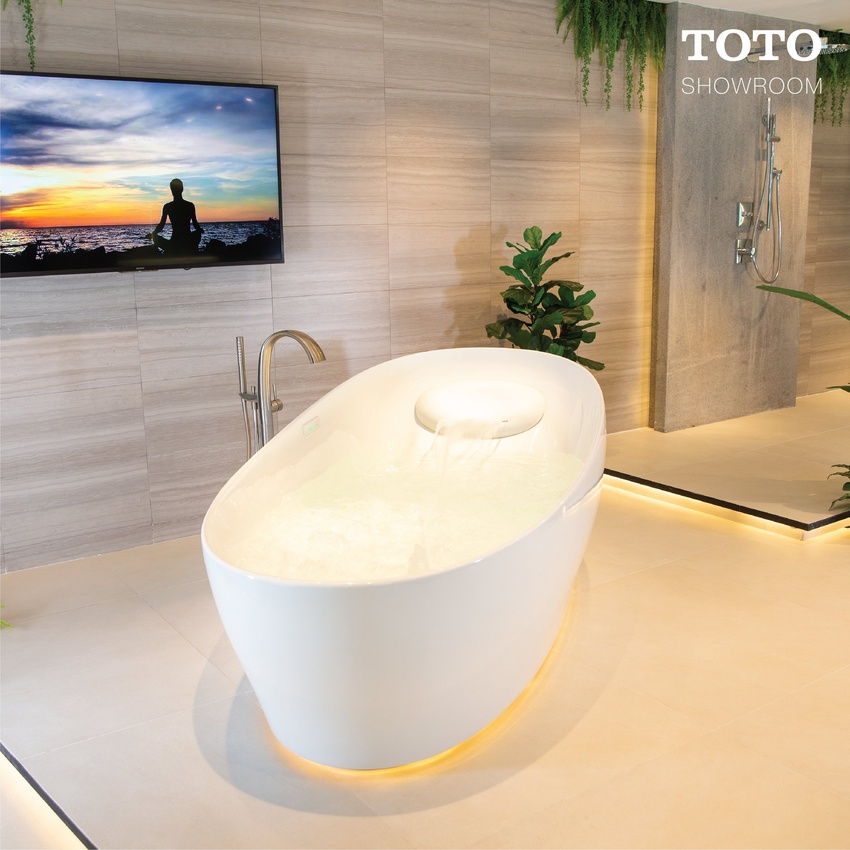 Không gian lắp đặt Không gian lắp đặt bồn tắm massage