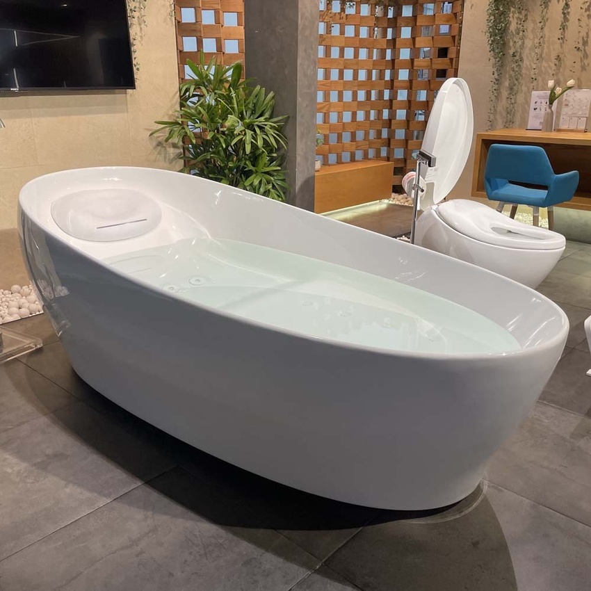 Bồn tắm massage đặt sàn TOTO PJYD2200PWE#GW GALALATO 2m2 6 Bồn tắm massage đặt sàn TOTO PJYD2200PWE#GW GALALATO 2m2