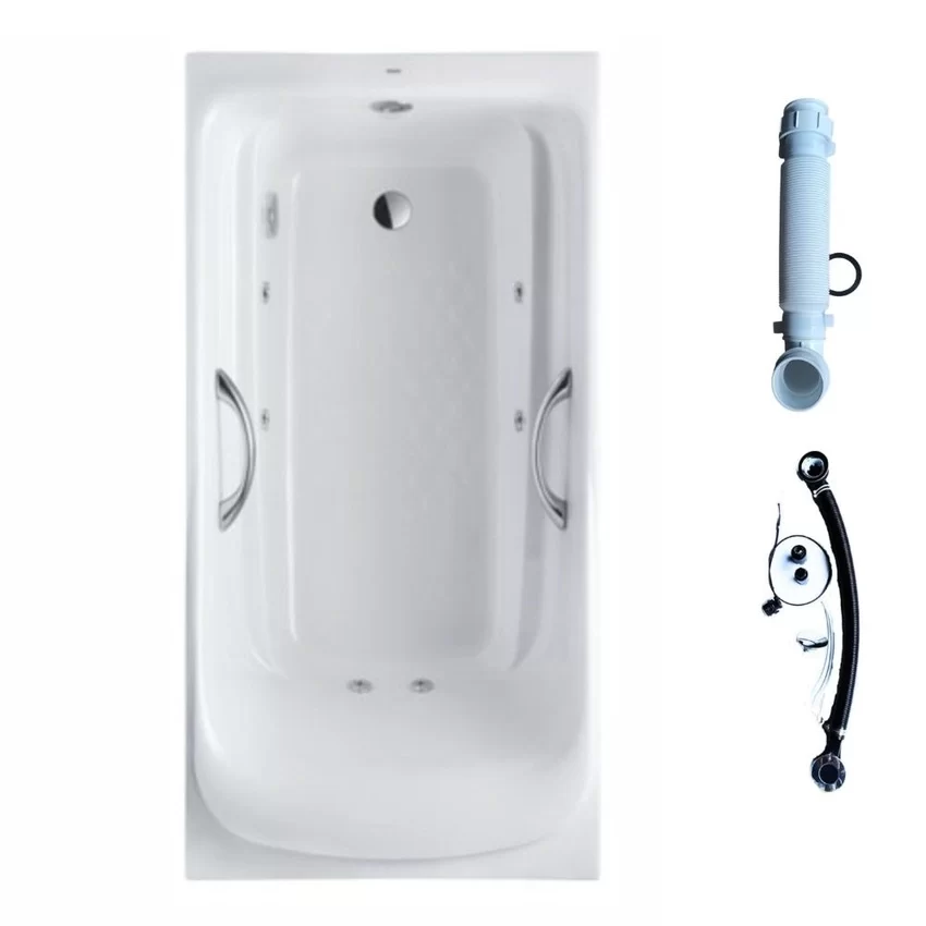 Bồn tắm massage TOTO PPYK1760ZRHPNE#P TVBF412 DB505R-2B ngọc trai 1m7 tay vịn gồm bộ xả thải 26 Bồn tắm massage TOTO PPYK1760ZRHPNE® TVBF412 DB505R-2B Ngọc Trai