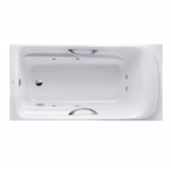 Bồn tắm massage TOTO PPYK1760ZRHPNE#P TVBF412 DB505R-2B ngọc trai 1m7 tay vịn gồm bộ xả thải