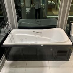 Bồn tắm massage TOTO PPYK1760ZRHPNE#P TVBF412 DB505R-2B ngọc trai 1m7 tay vịn gồm bộ xả thải