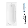 Bồn tắm TOTO FBY1720NPE#W TVBF412 DB505R-2B gang tráng men 1m7 gồm bộ xả thải 1 Bồn tắm TOTO FBY1720NPE#W TVBF412 DB505R-2B gang tráng men 1m7 gồm bộ xả thải