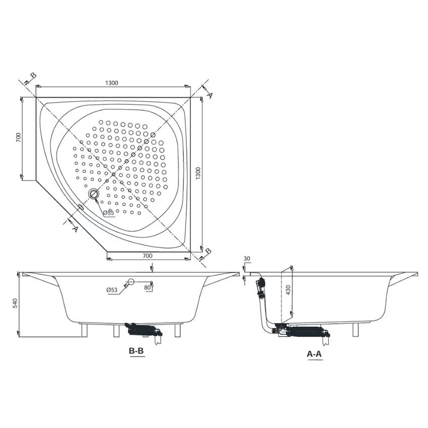 Bồn tắm TOTO PAY1300PE#W TVBF412 DB505R-2B Bồn tắm TOTO PAY1300PE#W TVBF412 DB505R-2B hình ảnh 5