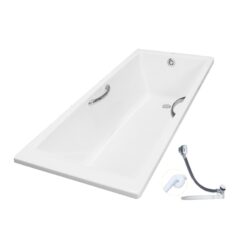 Bồn tắm TOTO PAY1720HV#W TVBF411 nhựa 1m7 tay vịn gồm bộ xả thải