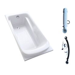 Bồn tắm TOTO PPY1560PE#P TVBF412 DB505R-2B ngọc trai 1m5 gồm bộ xả thải