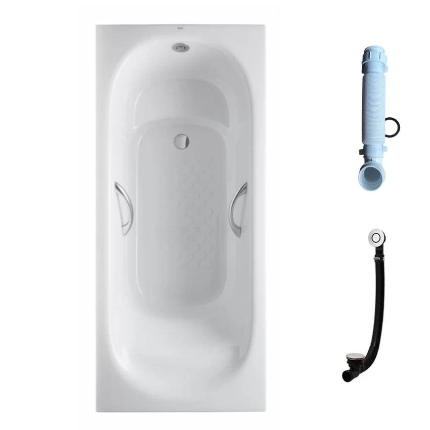 Bồn tắm TOTO PPY1750HPE#P DB505R-3B TVBF412 ngọc trai 1m7 tay vịn gồm bộ xả thải 20 Bồn tắm TOTO PPY1750HPE/DB505R-3B/TVBF412